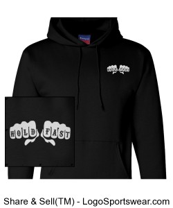 Embroidered Hold Fast Hoodie Design Zoom